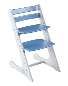 Детский регулируемый стул Комфорт комбинированный белый синий Конек горбунек