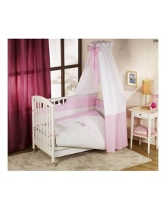 Комплект детского постельного белья Elefante 6BB pink Nino