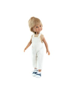 Кукла Мартин в белом комбинезоне 32 см Paola reina