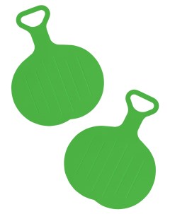 Игровой зимний набор Ледянка круглая зеленая 2 шт Винтер