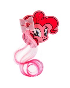 Набор прядей для волос на зажиме Бантик Пинки Пай My Little Pony розовый 40 см Hasbro