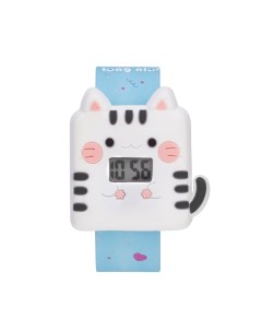Часы наручные электронные детские Котик ремешок l 21 5 см Nobrand