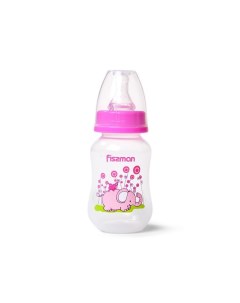 Бутылочка для кормления 125 мл пластик розовая 6874 Fissman