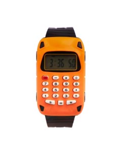 Часы наручные детские Машинка ремешок силикон с калькулятором l 22 см микс 171687 Nobrand