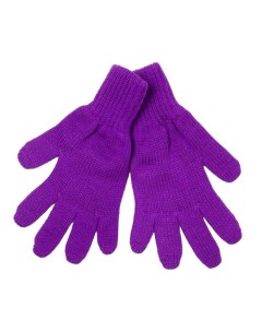 Перчатки для девочки цвет фиолетовый размер 16 Nobrand