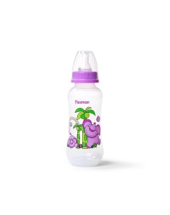 Бутылочка для кормления 300 мл пластик фиолетовая 6883 Fissman