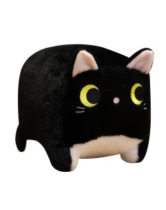 Мягкая игрушка Глазастый котик Кирпичик 40 см черный Торговая федерация