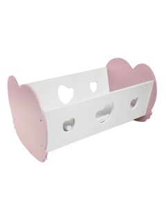 Кроватка люлька для кукол Мини нежно розовый Paremo