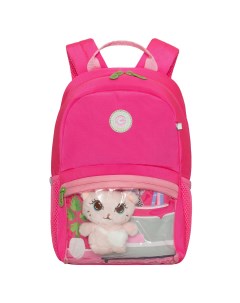 Рюкзак школьный легкий для девочки RO 370 1 3 фуксия Grizzly