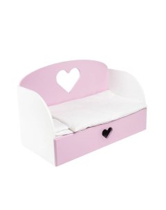 Диван кровать Сердце Мини цвет розовый Paremo