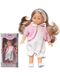 Кукла Bambina Bebe в белом платье и розовом жакете 20 см Dimian