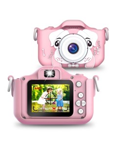 Детский цифровой фотоаппарат Собачка розовый Goodstore24