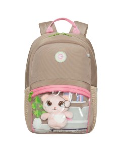 Рюкзак школьный легкий для девочки RO 370 1 1 бежевый Grizzly
