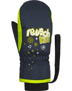 Перчатки Kids Mitten dress blue safety yellow 3 Inch Reusch