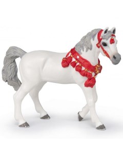 Фигурка Белая арабская лошадь в парадной попоне 51568 Papo