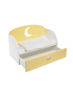 Диван кровать для кукол Луна цвет желтый Paremo