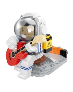 Конструктор 3D из миниблоков Space космонавт играет на гитаре 345 эл BA21046 Balody