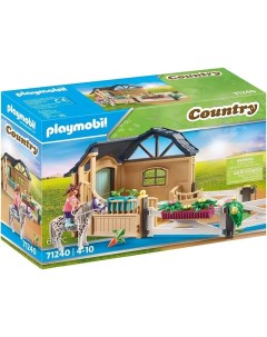 Конструктор Пристройка к конюшне для верховой езды арт 71240 Playmobil