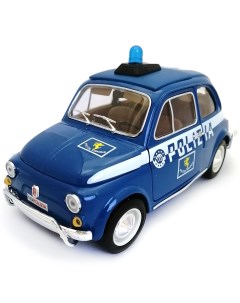 Коллекционная модель автомобиля Fiat 500 Polizia масштаб 1 18 18 12067 Bburago