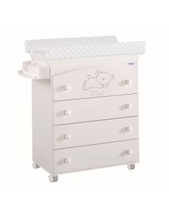 Комод Sweet Bear Микуна Свит Бир пеленальный B 970 white матрасик stars grey Micuna