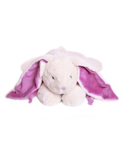 Мягкая игрушка Кролик 30 см белый фиолетовый AT365046 Lapkin