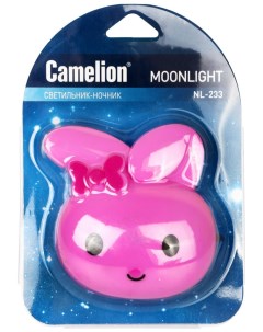 Ночник NL 233 Заяц розовый Camelion