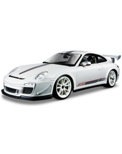 Машинка металлическая Porsche 911 GT3 RS 4 0 1 18 белая Bburago