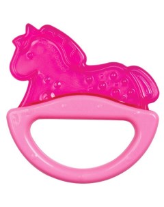 Погремушка с эластичным прорезывателем Canpol розовая лошадка 0м Canpol babies