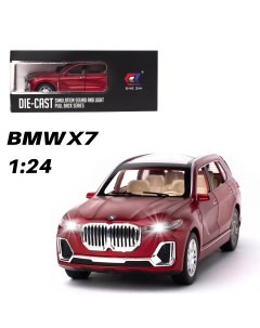 Машинка BMW X7 1 24 CZ115 красный Chezhi