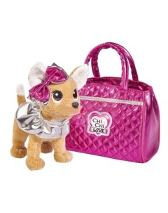 Мягкая игрушка Chi Chi Love Гламур с розовой сумочкой и бантом 5893125 Simba