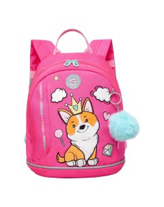 Рюкзак дошкольный для девочки в детский сад RK 381 2 1 фуксия Grizzly