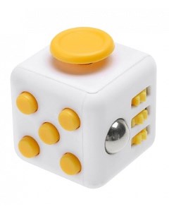 Игрушка антистресс Бело желтый Fidget cube