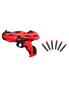 МегаБластер игрушечный с мягкими снарядами 6 шт в комплекте 29 5x7x23 5 см Abtoys