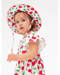 Панама детская Baby 12329054 белый красный 48 Playtoday