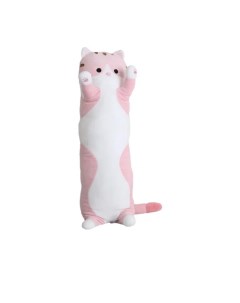 Мягкая игрушка подушка Кот батон 150 см розовый Nobrand