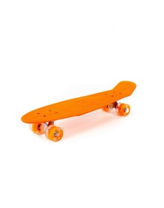 Скейтборд оранжевый с оранжевыми колесами 66 см Полесье