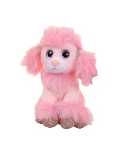 Мягкая игрушка Собачка Карамелька розовая 14 см Junfa toys
