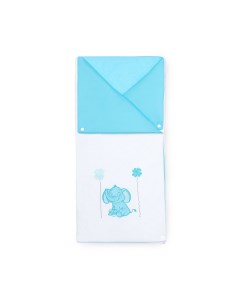 Одеяло конверт Elephants Blue Kidboo