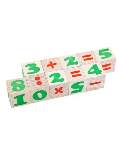 Детские кубики Деревянные цифры Томик