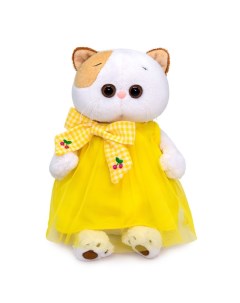 Мягкая игрушка Басик и Ко Ли Ли в жёлтом платье с бантом 27 см Budi basa