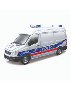 Коллекционная полицейская машинка Mercedes Benz Sprinter 1 50 белая Bburago