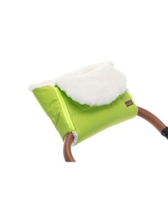 Муфта меховая для коляски Vichingo Bianco Verde chiaro Салатовый Nuovita