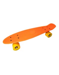 Скейтборд пластик 22 6 шасси Al занижен колёса PVC 60мм оранжевый арт 6022B Nobrand