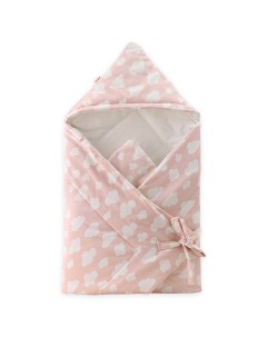 Одеяло конверт Облака осеннее цвет розовый 90х90 см Baby fox