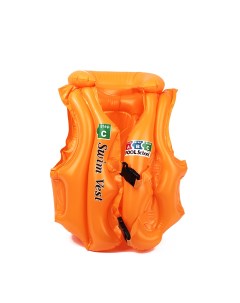 Жилет для плавания надувной Swim Vest детский спасательный оранжевый BG0134H Baziator
