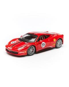Коллекционная Машинка Феррари 1 24 Ferrari 458 Challenge красный Bburago
