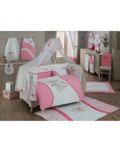 Комплект постельного белья Sweet Home цвет розовый 4 предмета арт KIDB Kidboo