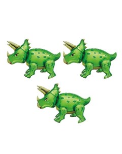 Набор шаров ЕУТ_1208 0612 Динозавр Трицератопс 91 см зеленый Веселая затея