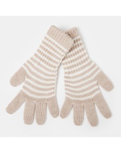 Перчатки для девочки удлинённые бежевый размер 14 Снежань