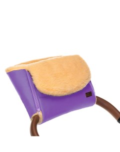 Муфта меховая для коляски Vichingo Pesco фиолетовая Nuovita